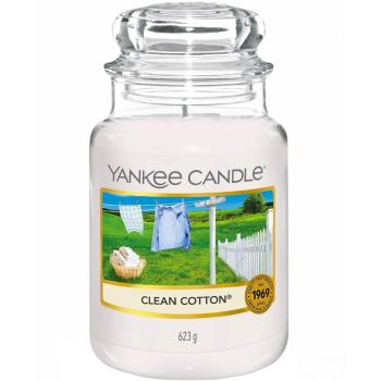 Yankee Candle 623g - Clean Cotton - Housewarmer Duftkerze großes Glas